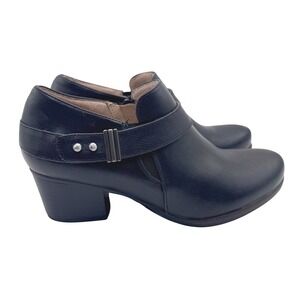 Soul Naturalizer 6M Black Booties Women's Chaylee Block Heel Side Zip